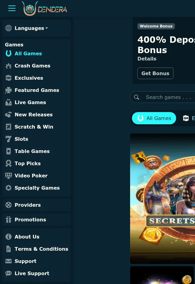 Dendera Casino — Acceso por correo y precauciones en el teléfono